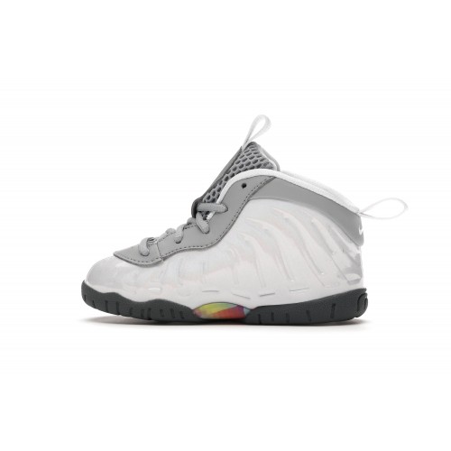 Кроссы Nike Air Foamposite One Light Smoke Grey (TD) - детская сетка размеров