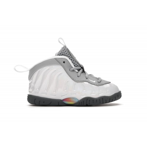Кроссы Nike Air Foamposite One Light Smoke Grey (TD) - детская сетка размеров
