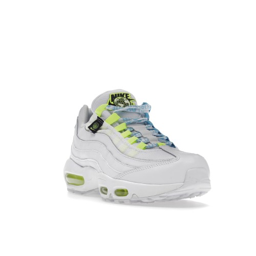 Кроссы Nike Air Max 95 Worldwide White (W) - женская сетка размеров