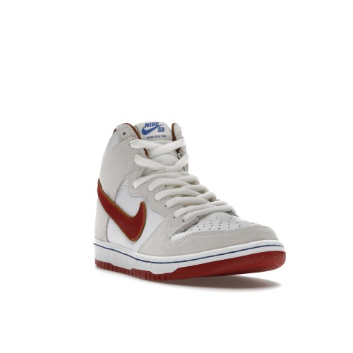 Кроссы Nike SB Dunk High Sail Bright Crimson - мужская сетка размеров