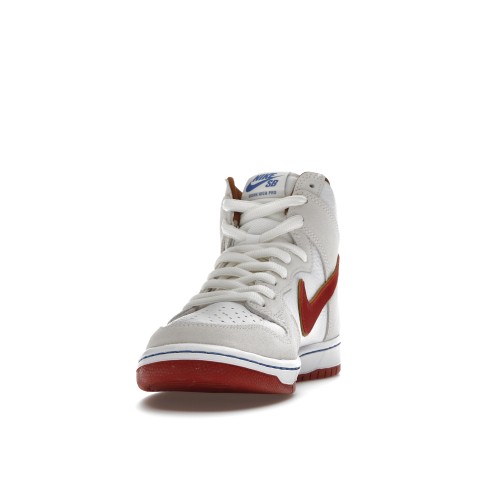 Кроссы Nike SB Dunk High Sail Bright Crimson - мужская сетка размеров