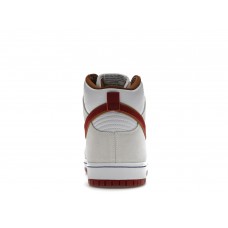 Кроссовки Nike SB Dunk High Sail Bright Crimson