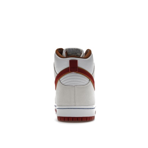 Кроссы Nike SB Dunk High Sail Bright Crimson - мужская сетка размеров