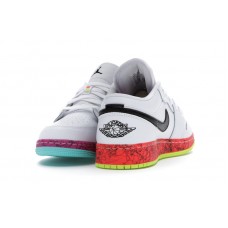 Подростковые Jordan 1 Low Multi-Color Midsoles White (GS)