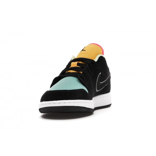 Кроссы Jordan 1 Low Aurora Green (GS) - подростковая сетка размеров