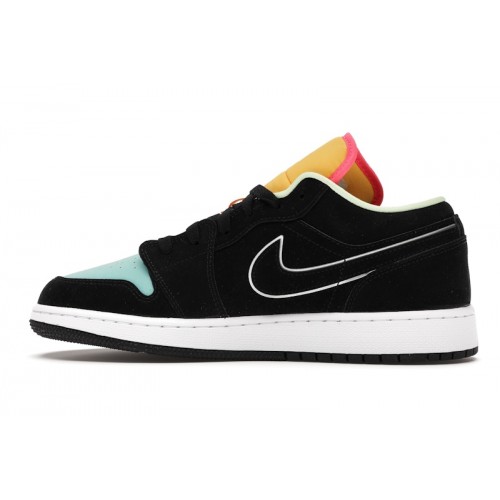 Кроссы Jordan 1 Low Aurora Green (GS) - подростковая сетка размеров