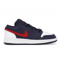Подростковые кроссовки Jordan 1 Low USA (GS)