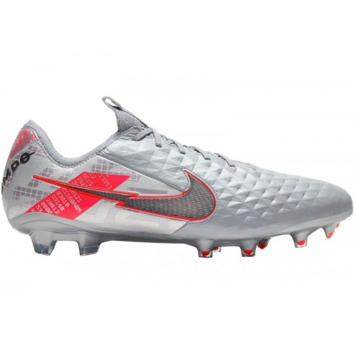 Nike Tiempo Legend 8 Elite FG Metallic Bomber Grey - мужская сетка размеров