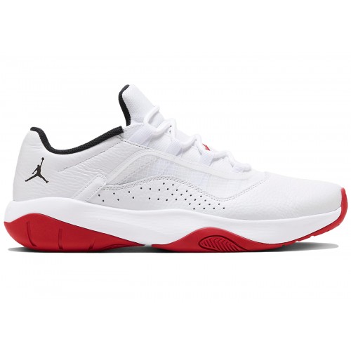 Кроссы Jordan 11 CMFT Low White Varsity Red - мужская сетка размеров