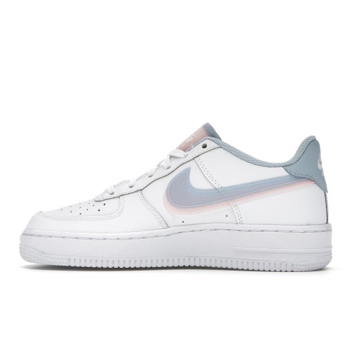 Кроссы Nike Air Force 1 Low LV8 Double Swoosh Light Armory Blue - мужская сетка размеров