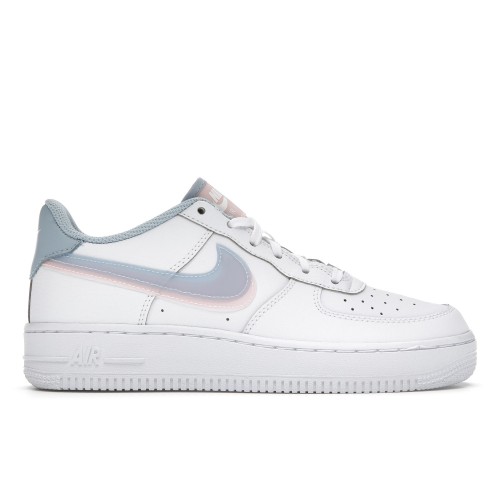 Кроссы Nike Air Force 1 Low LV8 Double Swoosh Light Armory Blue - мужская сетка размеров