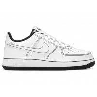 Подростковые кроссовки Nike Air Force 1 Low 07 Contrast Stitch White Black (GS)