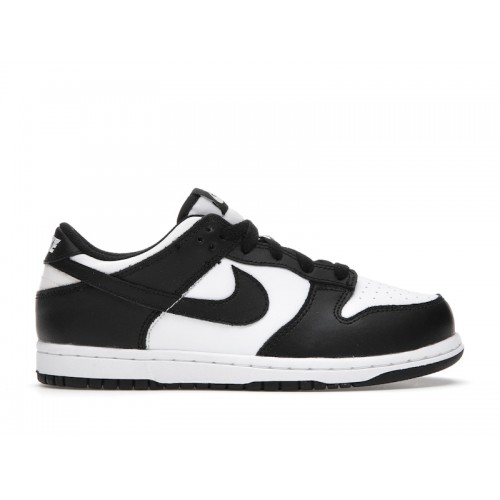 Кроссы Nike Dunk Low Retro White Black Panda (PS) - детская сетка размеров