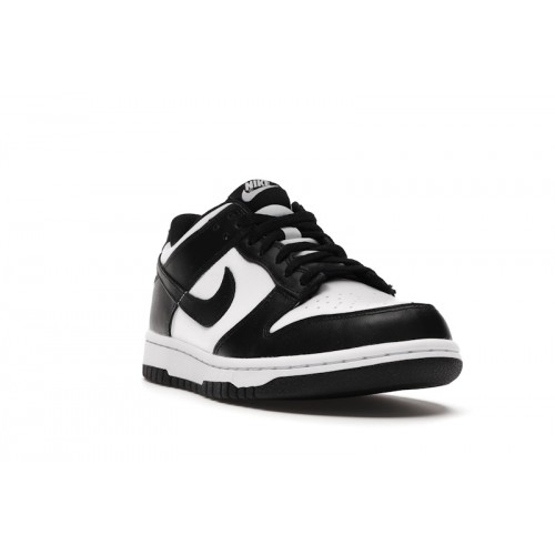 Кроссы Nike Dunk Low Retro White Black Panda (GS) - подростковая сетка размеров