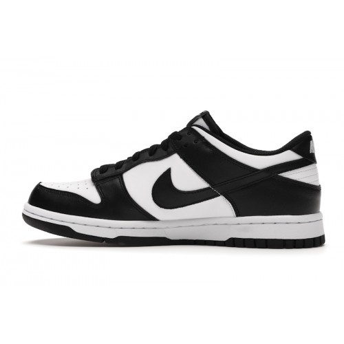 Кроссы Nike Dunk Low Retro White Black Panda (GS) - подростковая сетка размеров
