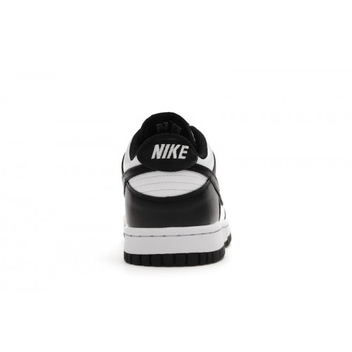 Кроссы Nike Dunk Low Retro White Black Panda (GS) - подростковая сетка размеров