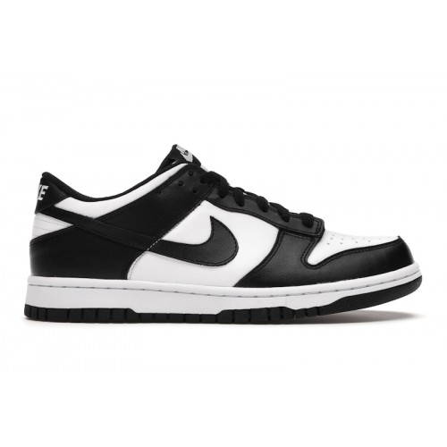 Кроссы Nike Dunk Low Retro White Black Panda (GS) - подростковая сетка размеров
