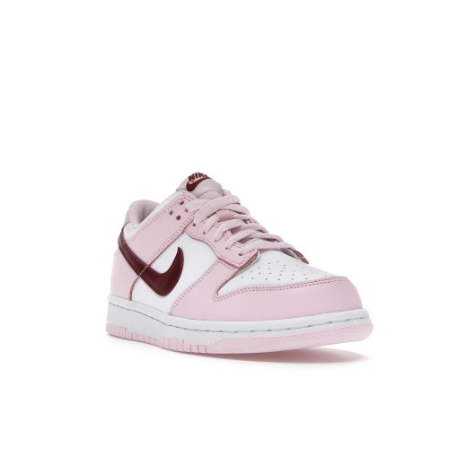 Кроссы Nike Dunk Low Pink Foam Red White (GS) - подростковая сетка размеров