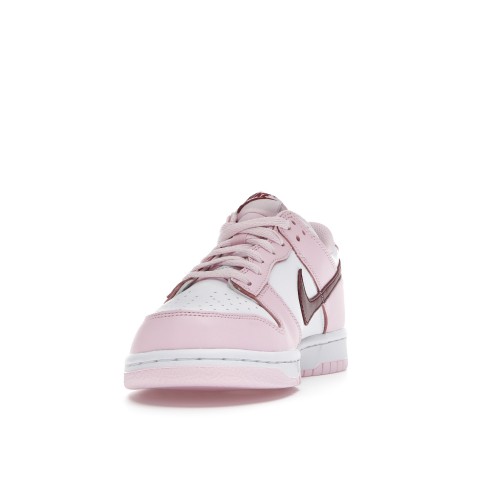 Кроссы Nike Dunk Low Pink Foam Red White (GS) - подростковая сетка размеров