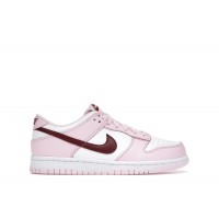 Подростковые Nike Dunk Low Pink Foam Red White (GS)