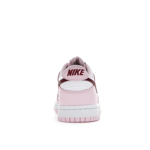 Кроссы Nike Dunk Low Pink Foam Red White (GS) - подростковая сетка размеров