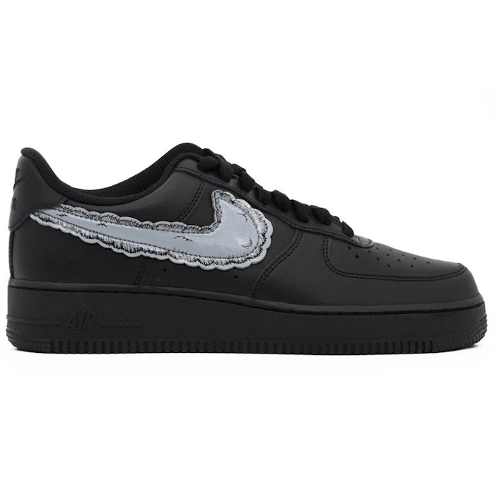 Nike Air Force 1 Low 07 Black (KAWS Sky High Farm Workwear Edition) - мужская сетка размеров