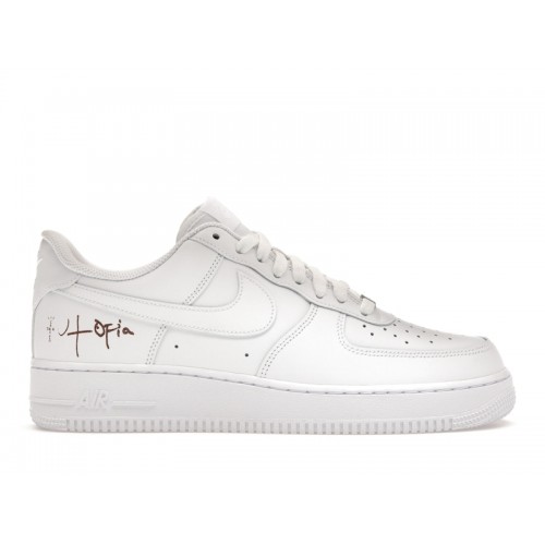 Кроссы Nike Air Force 1 Low 07 White (Travis Scott Cactus Jack Utopia Edition) - мужская сетка размеров