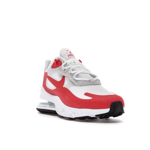 Кроссы Nike Air Max 270 React White University Red - мужская сетка размеров