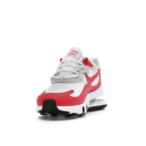 Кроссы Nike Air Max 270 React White University Red - мужская сетка размеров