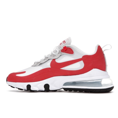 Кроссы Nike Air Max 270 React White University Red - мужская сетка размеров