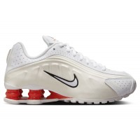 Подростковые кроссовки Nike Shox R4 White Phantom Picante Red (GS)
