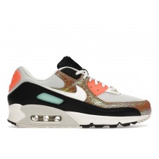 Женские кроссовки Nike Air Max 90 Gold Reptile (W)