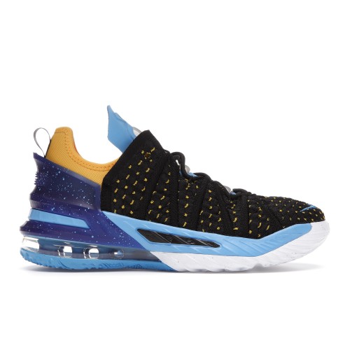 Кроссы Nike LeBron 18 Minneapolis Lakers (GS) - подростковая сетка размеров