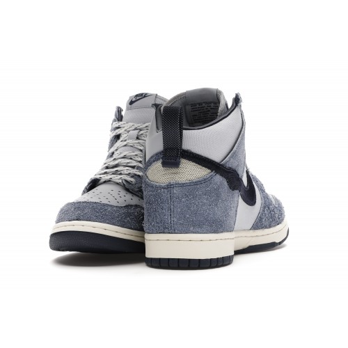 Кроссы Nike Dunk High AB Notre Midnight Navy - мужская сетка размеров