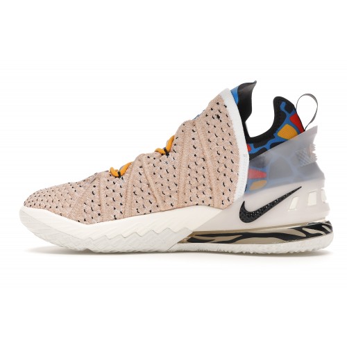 Кроссы Nike LeBron 18 Multi Animal Print - мужская сетка размеров