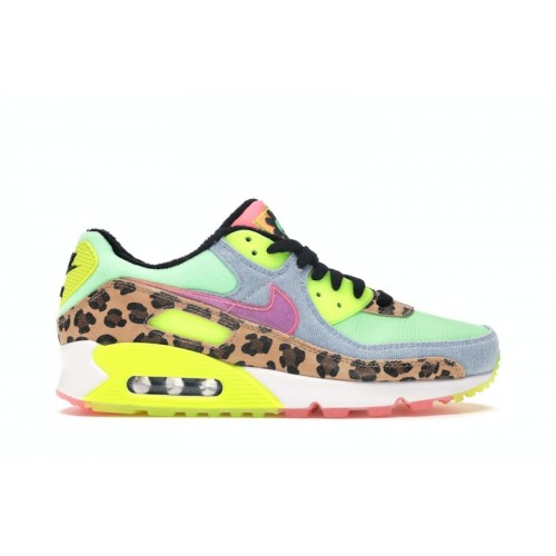 Кроссы Nike Air Max 90 LX 90s Dancefloor Green (W) - женская сетка размеров