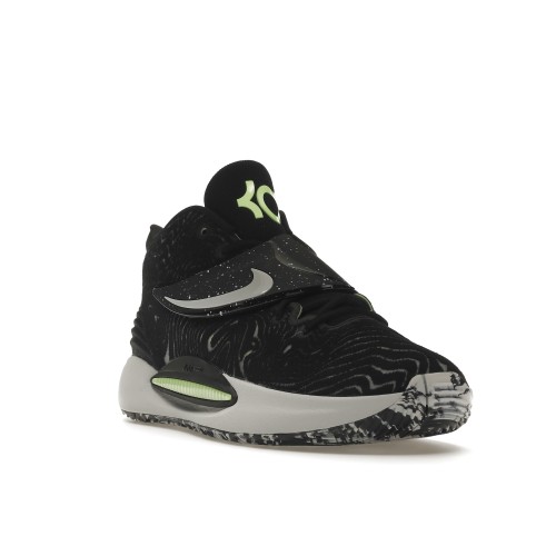 Кроссы Nike KD 14 Black Lime Glow - мужская сетка размеров