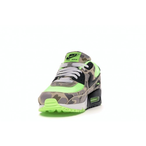 Кроссы Nike Air Max 90 Green Camo - мужская сетка размеров