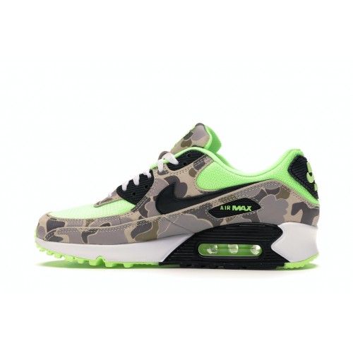 Кроссы Nike Air Max 90 Green Camo - мужская сетка размеров