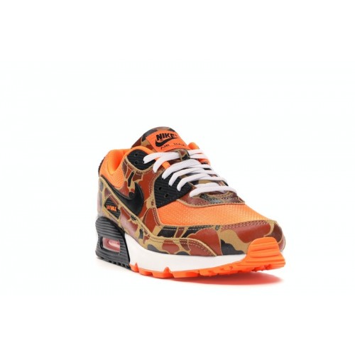 Кроссы Nike Air Max 90 Duck Camo Orange - мужская сетка размеров