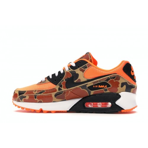 Кроссы Nike Air Max 90 Duck Camo Orange - мужская сетка размеров