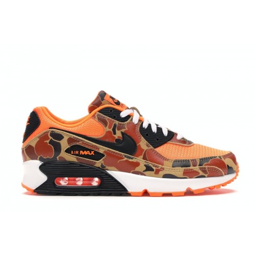 Кроссы Nike Air Max 90 Duck Camo Orange - мужская сетка размеров