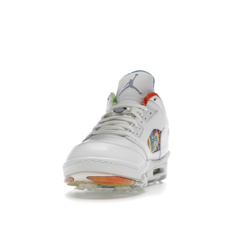 Кроссы Jordan 5 Retro Low Golf Tie Dye - мужская сетка размеров