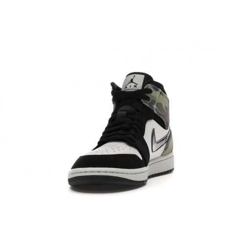 Кроссы Jordan 1 Mid Camo (2020) - мужская сетка размеров