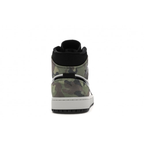 Кроссы Jordan 1 Mid Camo (2020) - мужская сетка размеров
