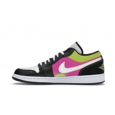 Jordan 1 Low Black Active Fuchsia Cyber