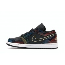 Женские Jordan 1 Low Multicolor Snakeskin (2020) (W)