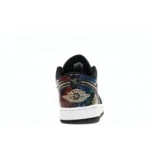 Женские Jordan 1 Low Multicolor Snakeskin (2020) (W)