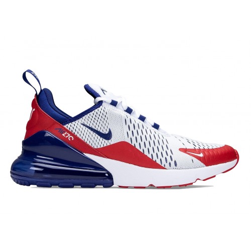 Кроссы Nike Air Max 270 USA Blue Air Bubble - мужская сетка размеров