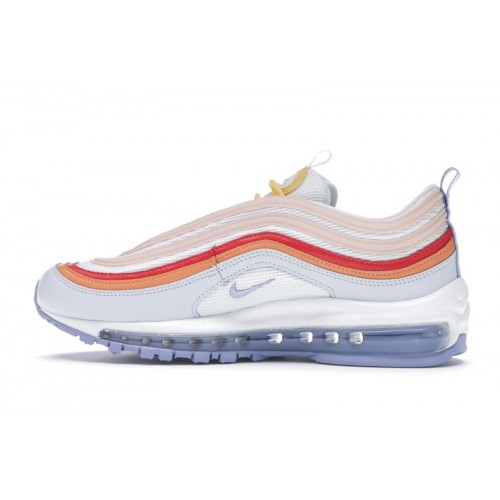 Кроссы Nike Air Max 97 Football Grey Light Thistle (W) - женская сетка размеров